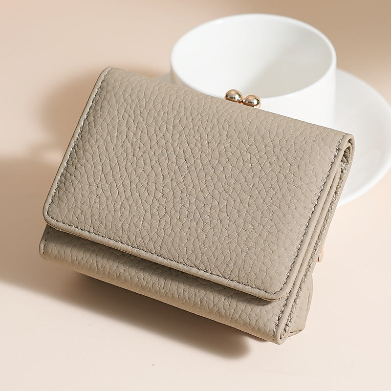 Multifunctional Style Female Genuine Leather Credit Ladies Wallets