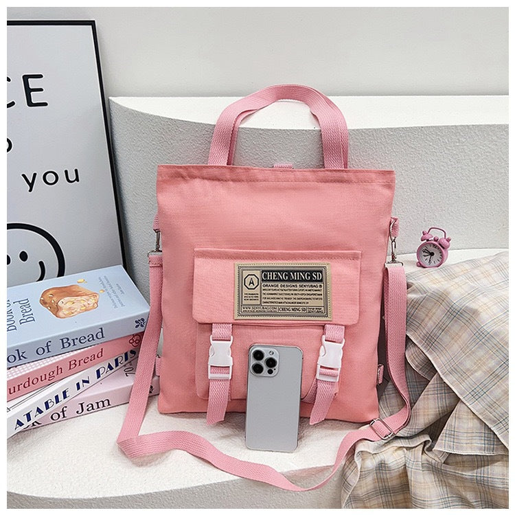 Capacity Multipurpose Canvas Female Junior High Bags