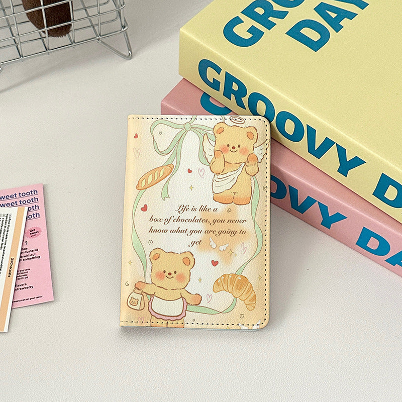 Butter Bear Skin Overseas Passport Cover Card Holder