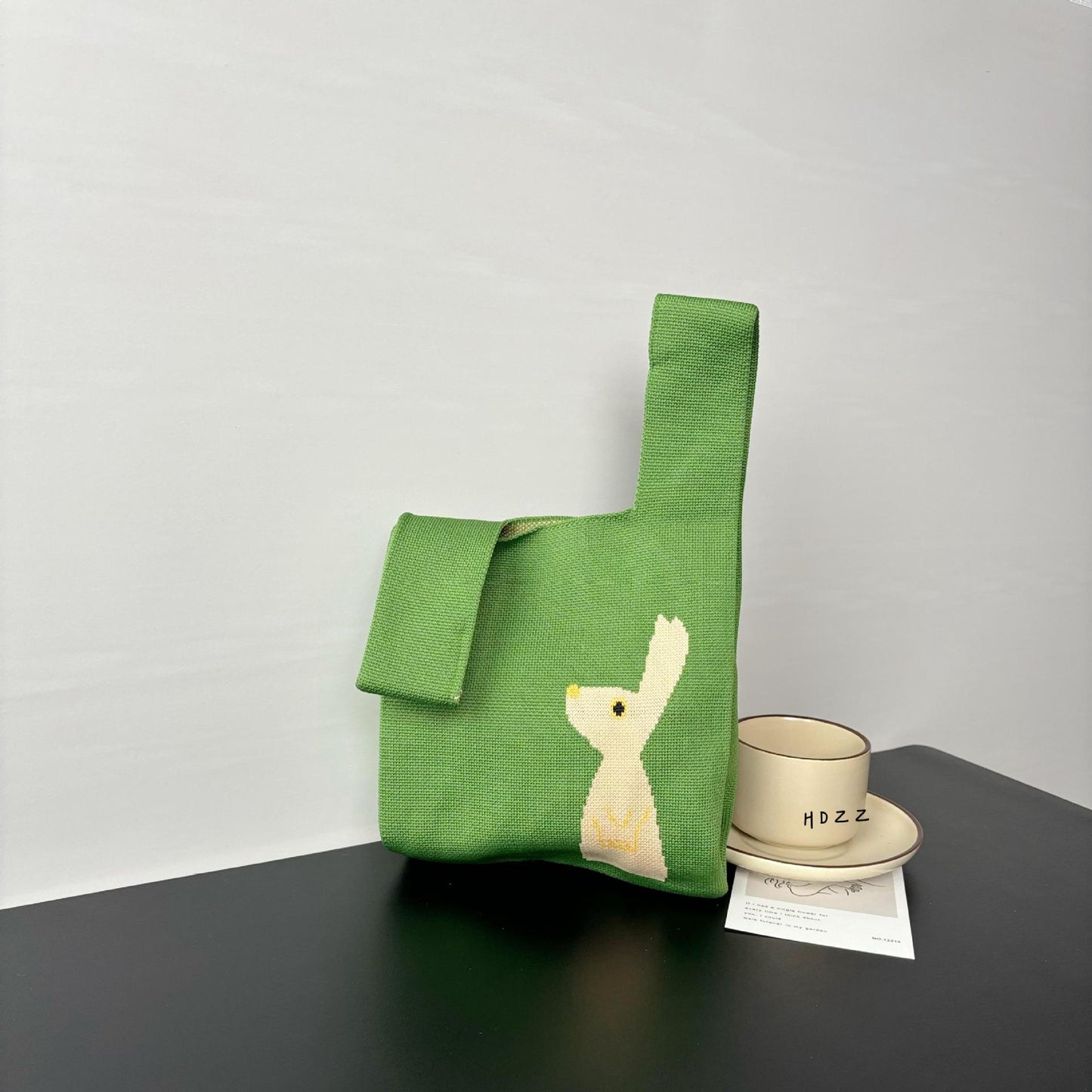 Cartoon Wrist Large Capacity Minority Hand Handbags