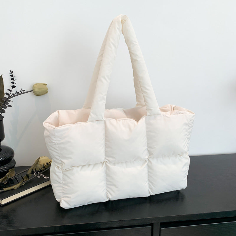 Women's Underarm Down Cotton Coat Large Capacity Shoulder Bags