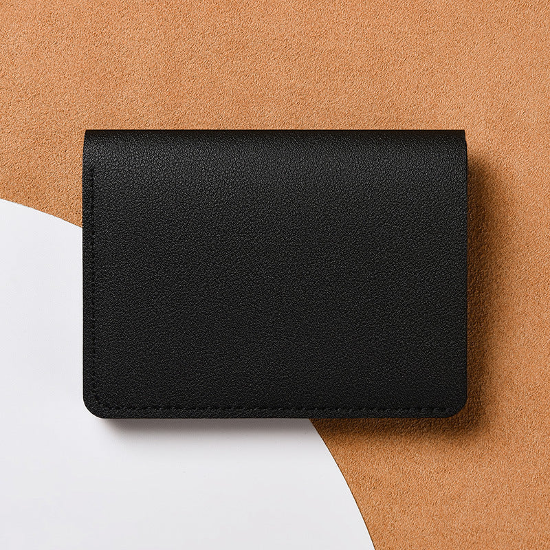 Women's Short Simple Mini Thin Folding Driving Ladies Wallets