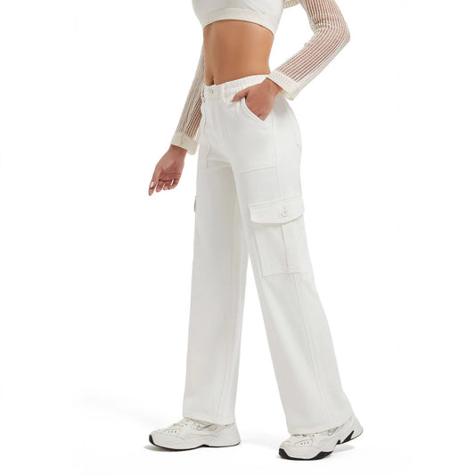 Women's Loose Trendy Trousers High Waist Work Jeans