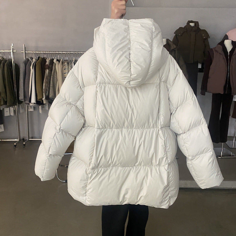 Women's Fashion White Duck Down Casual Bread Jackets