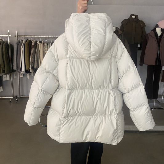Women's Fashion White Duck Down Casual Bread Jackets