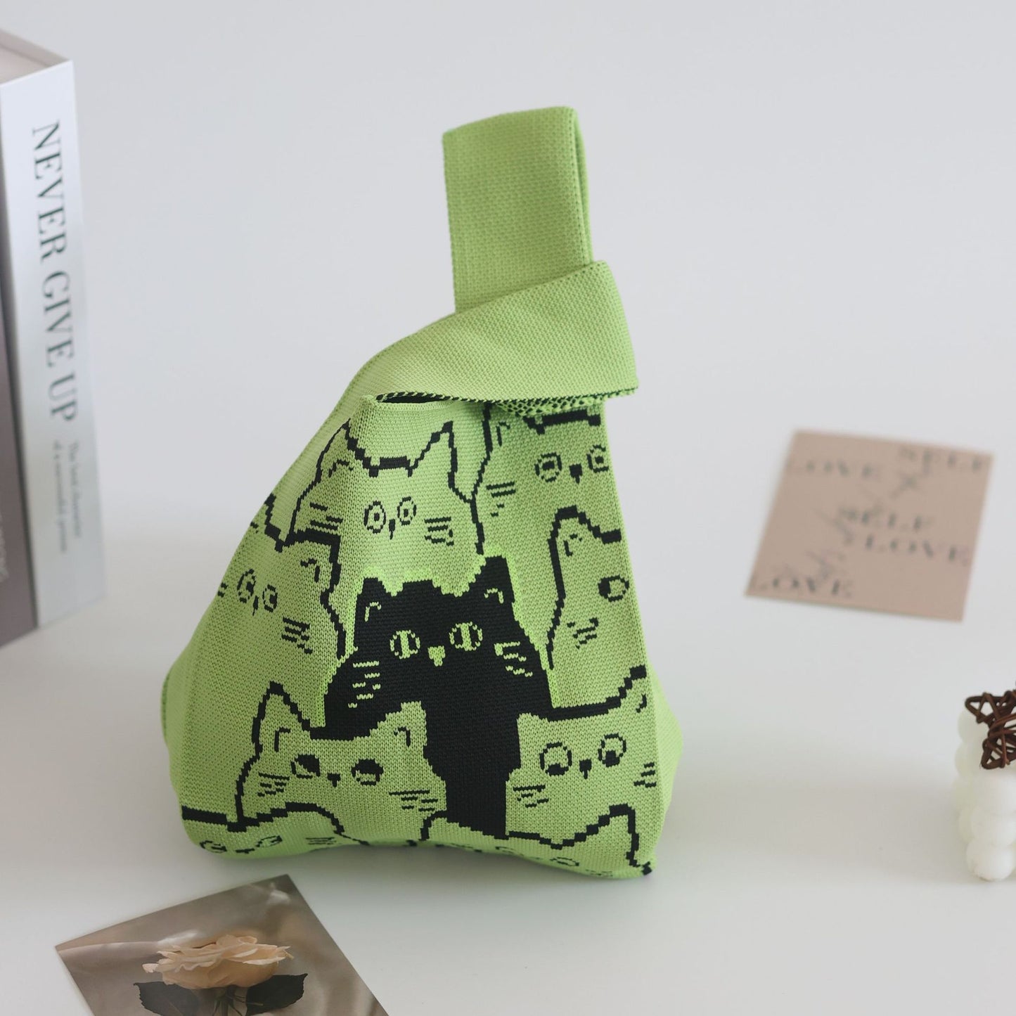 Women's Stylish Knitted Woven Vest Simple Handbags