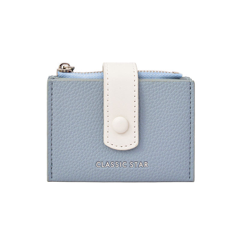 Korean Style Dopamine Color Matching Jump Simple Large Ladies Wallets