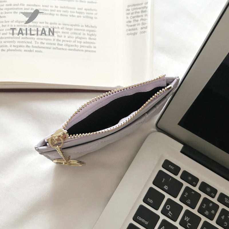 Women's High-grade Classic Style Rhombus Multiple Slots Card Holder