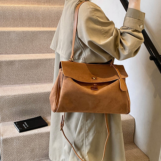 Women's Frosted Vintage Large Capacity Simple Fashion Shoulder Bags