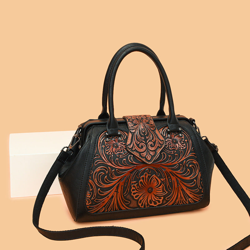 Trendy Women's Retro Simple Large Capacity Handbags