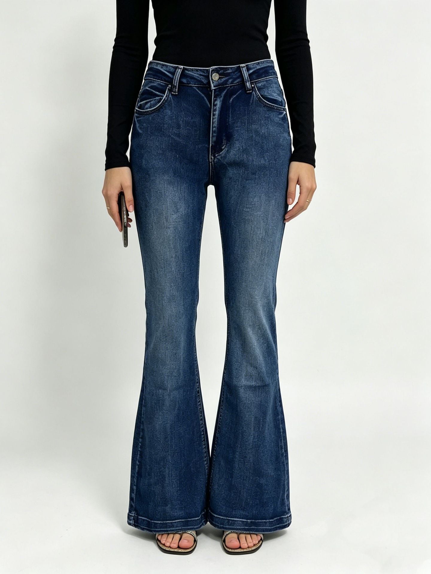 Women's American Retro Hot Trousers Slim Fit Jeans