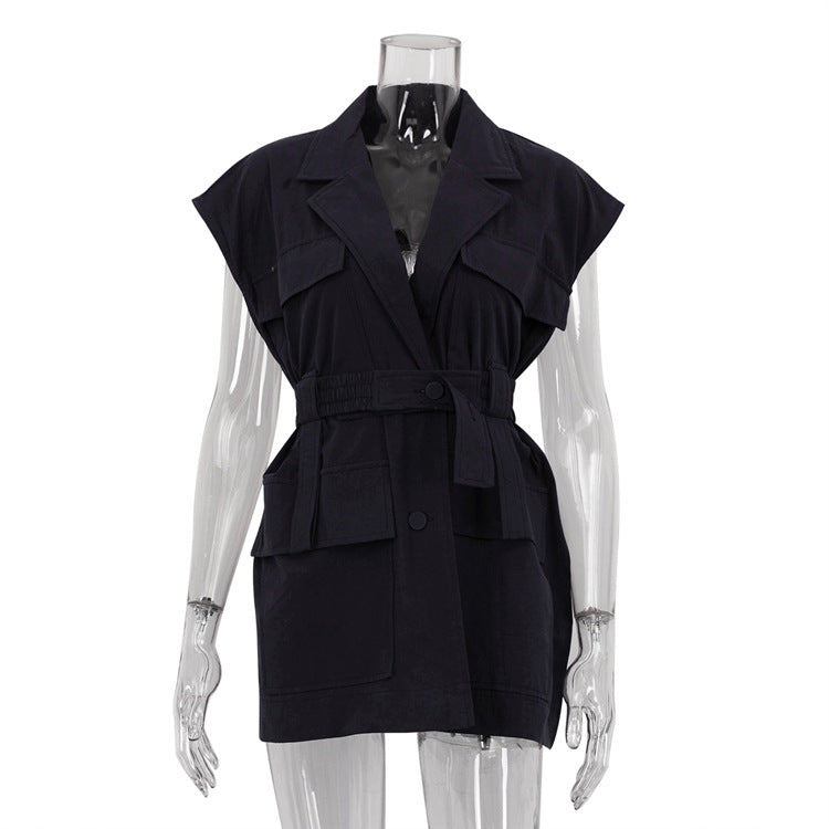 Women's Summer Sleeveless Shirt Trendy Stylish Design Blouses