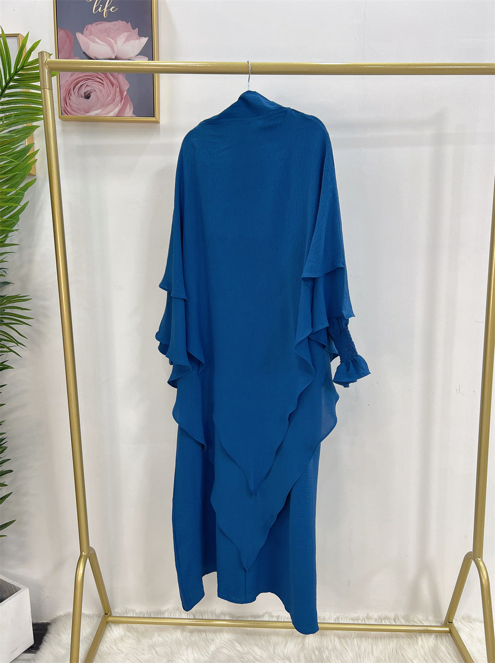 Turkey Solid Color Dress With Headscarf Dresses