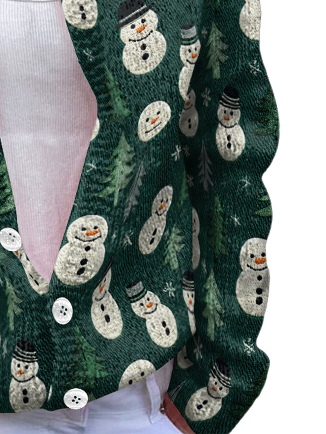 Glamorous Winter Single-breasted Christmas Warm Button Sweaters