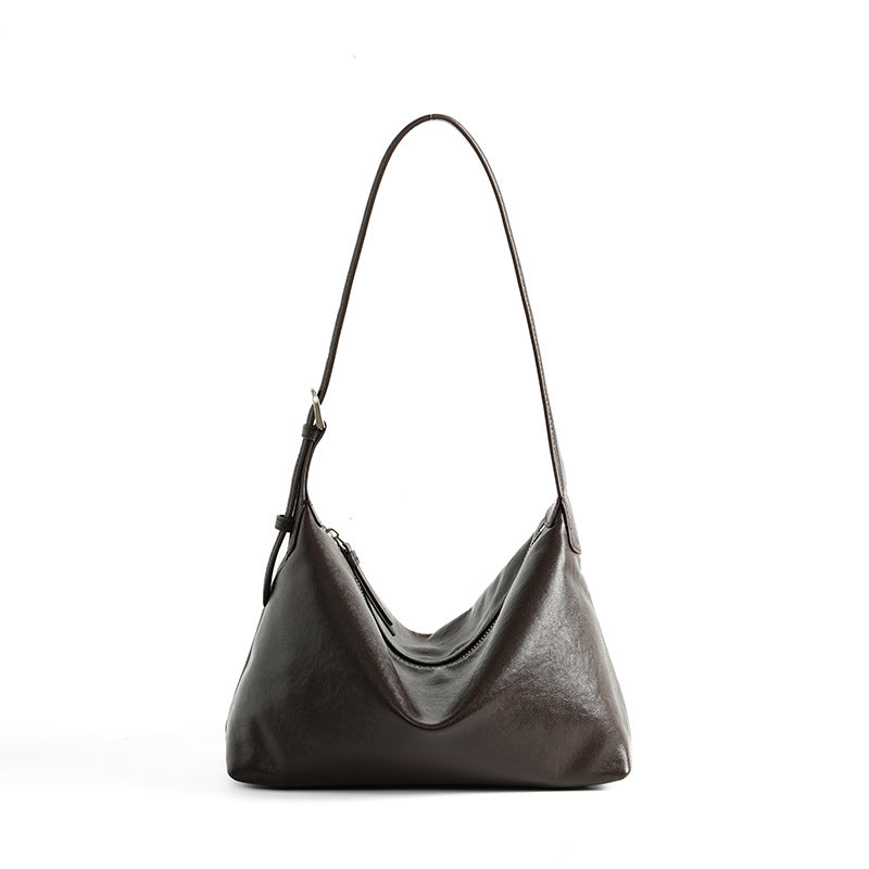 Retro Top Layer Vegetable Tanning Leather Tote Bags