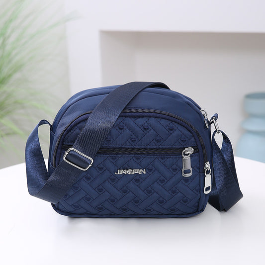 Women's Silk Cloth Letters Fashion Solid Color Crossbody Bags