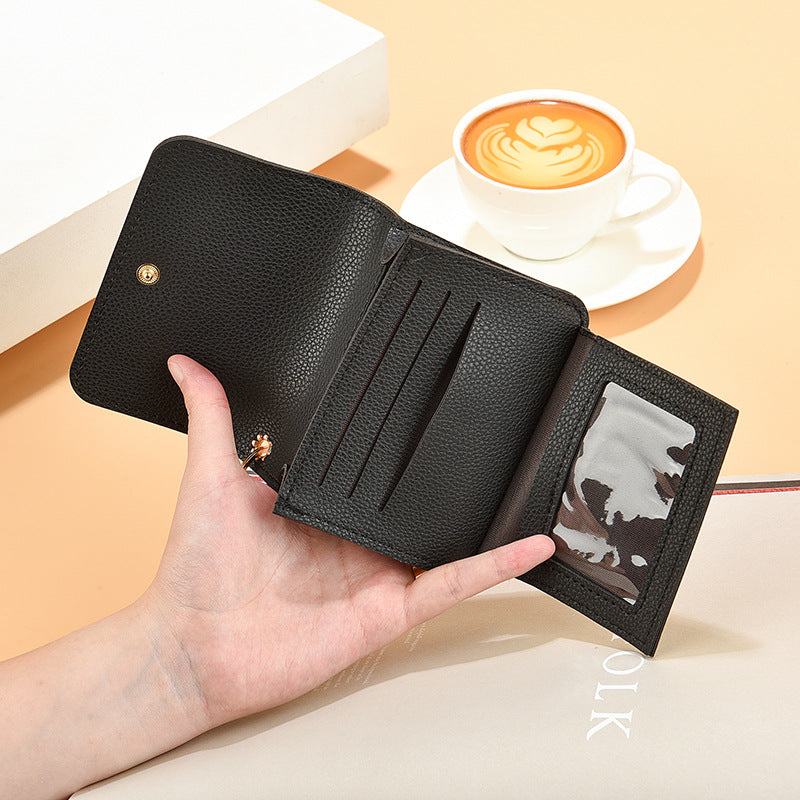 Women's Korean Short Chic Clutch Zipper Ladies Wallets