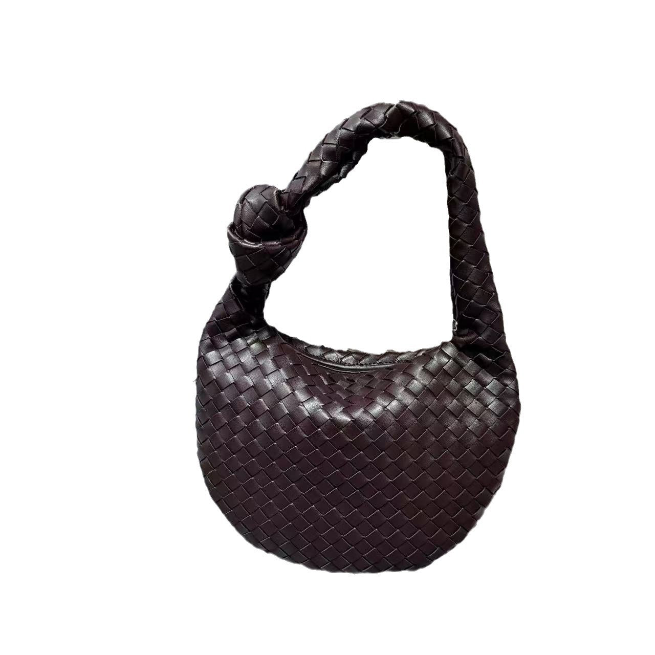 Innovative Charming Hand-woven Croissant Hand-held Knotted Armpit Bags