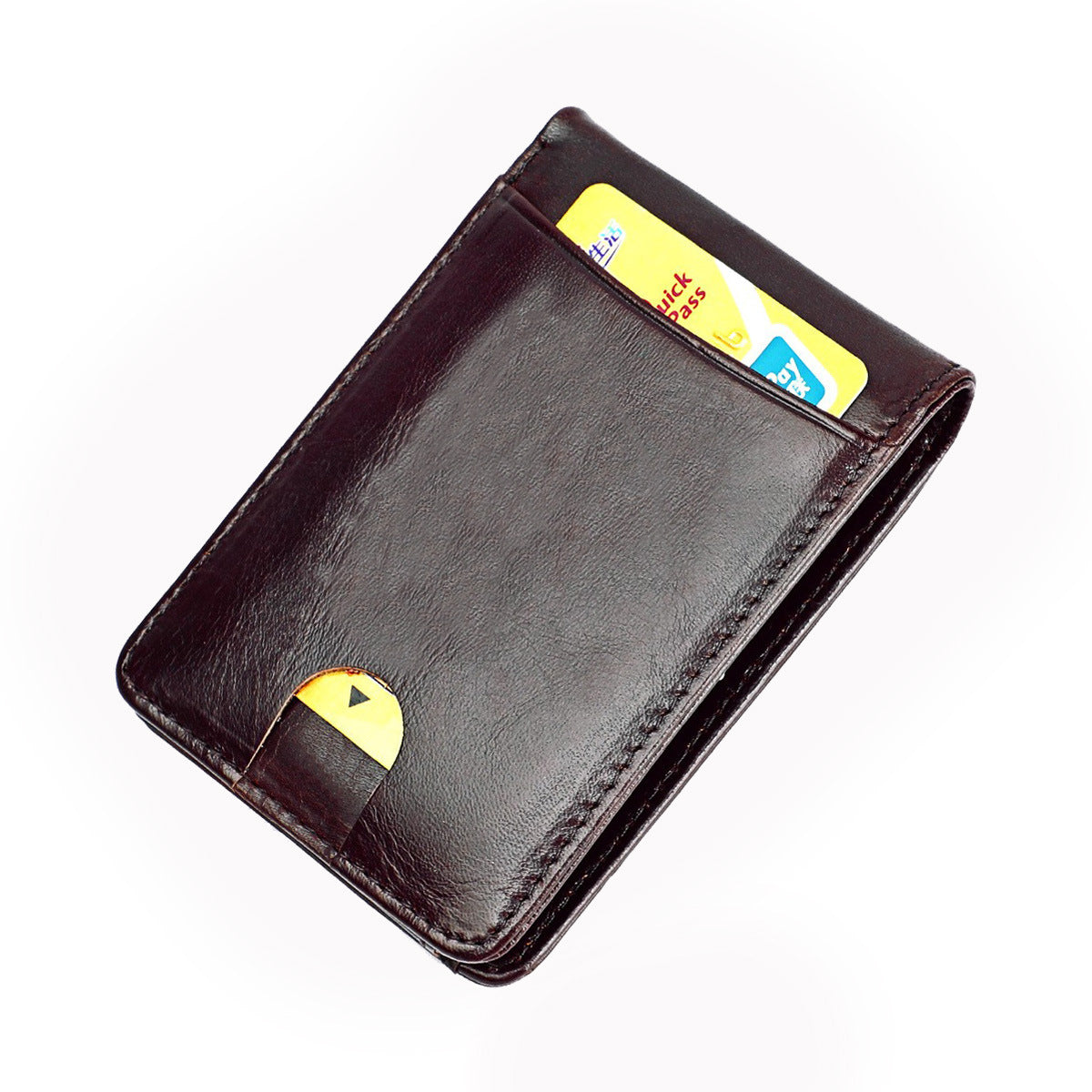 Women's & Men's & Vintage Leather Binder Cover Cowhide Card Holder