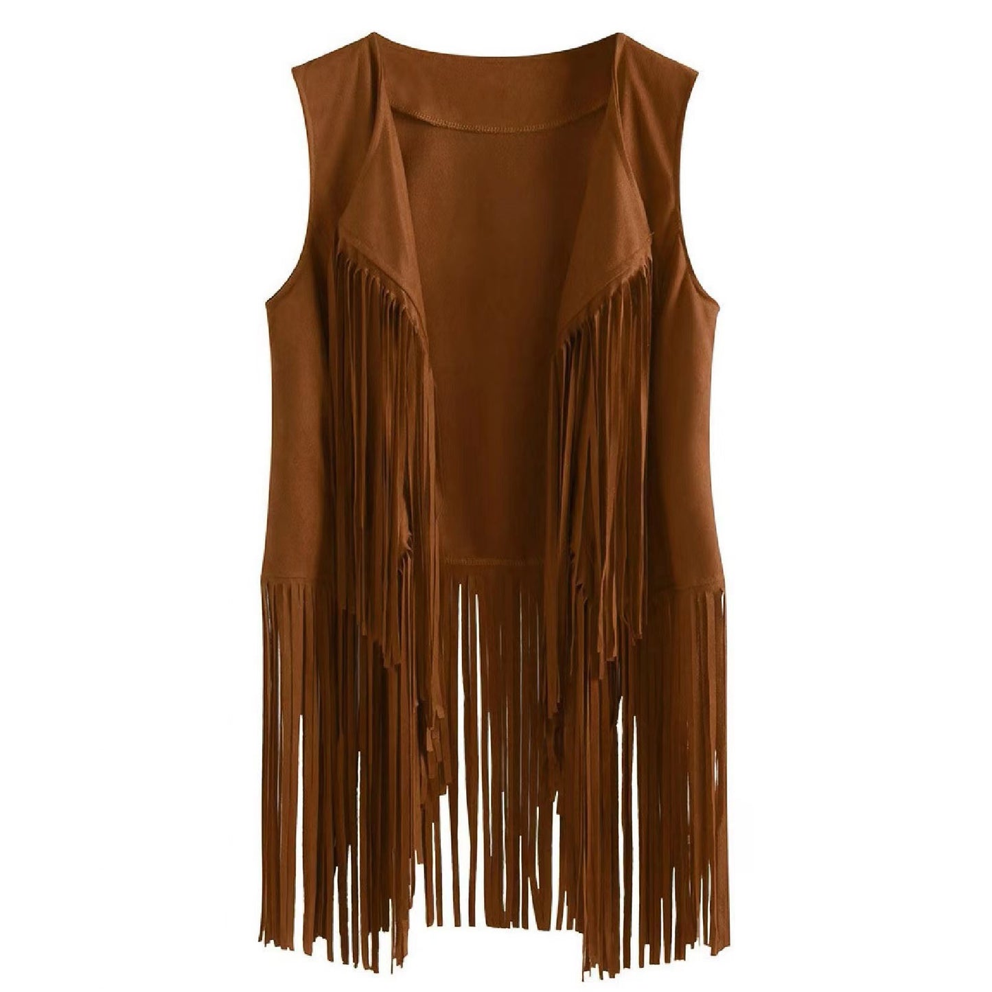 Fashion Thin Tassel Female Figure Flattering Vests