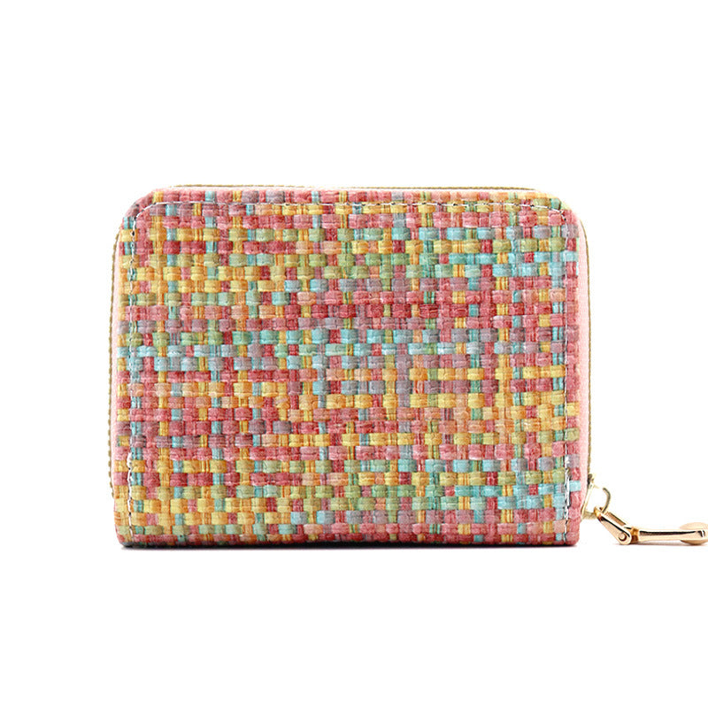 Women's & Men's & Expanding Large Capacity Zipper Fashion Card Holder