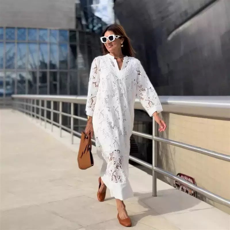 Casual Loose Lace Dress Two-piece Set Dresses