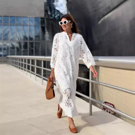 Casual Loose Lace Dress Two-piece Set Dresses