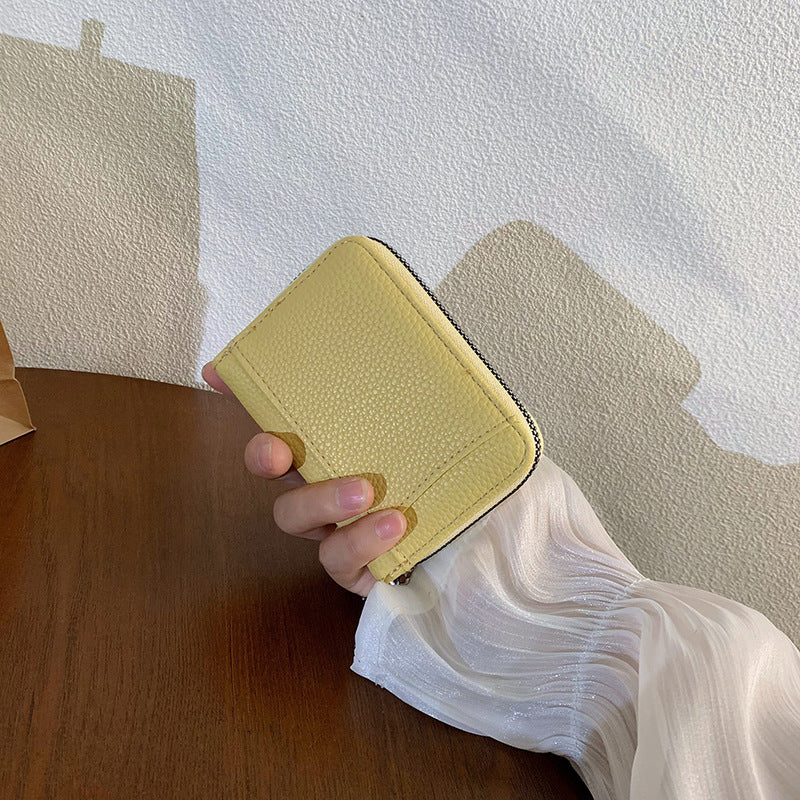 Women's Short Simple Large Capacity Zipper Ladies Wallets