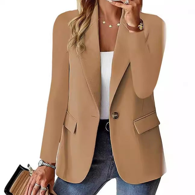 Women's Autumn Long Sleeve Solid Color For Cardigans