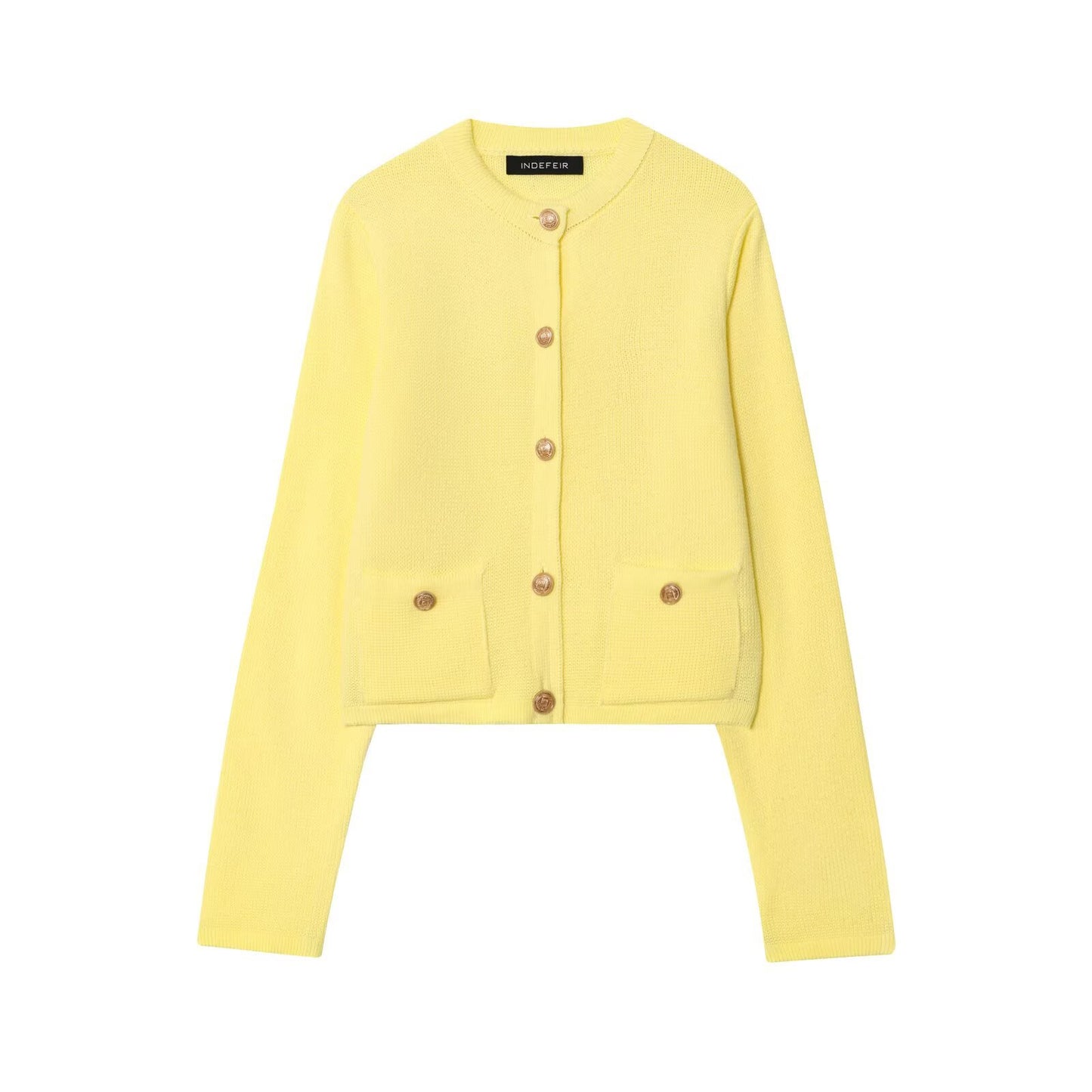 Women's Homemade Western Style Gold Decorated Row Knitwear