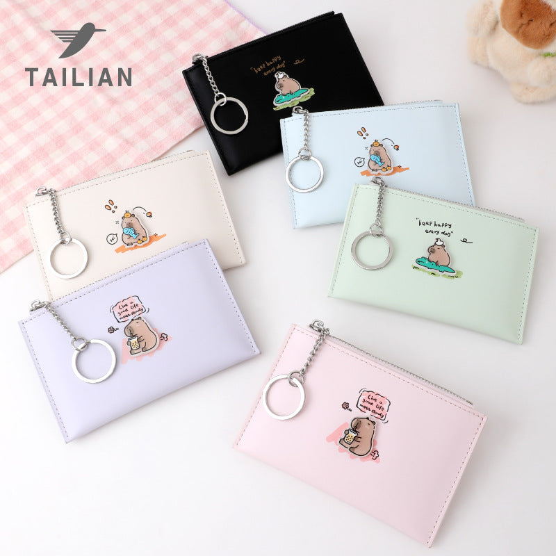 Creative Popular Cute Cartoon Anime Capybara Card Holder