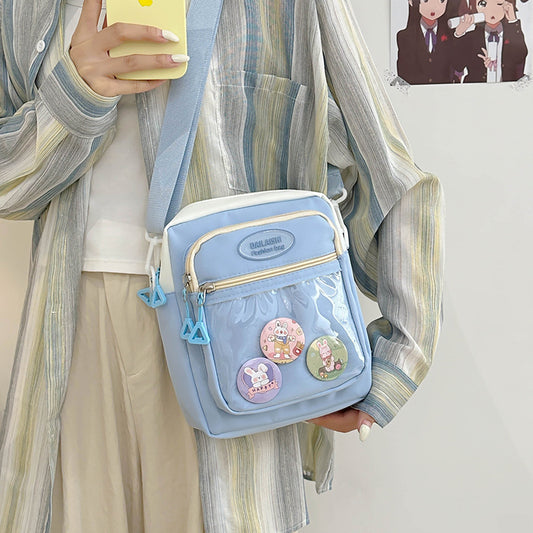 Women's Popular Cartoon Korean Style Sweet Contrast Crossbody Bags
