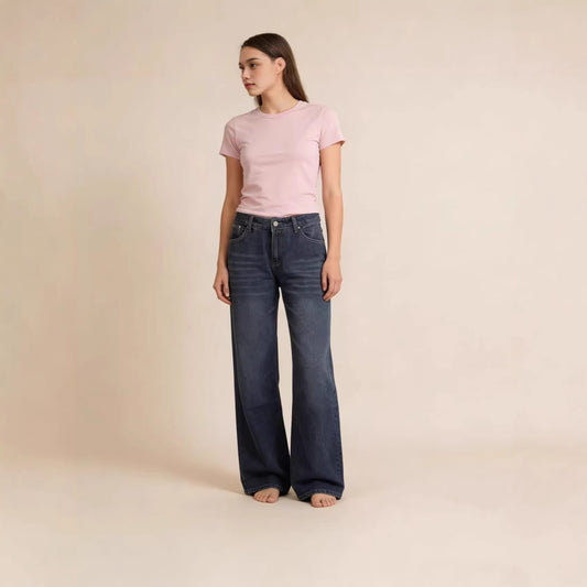 Women's Leg Hot Loose Street Low Waist Retro Jeans