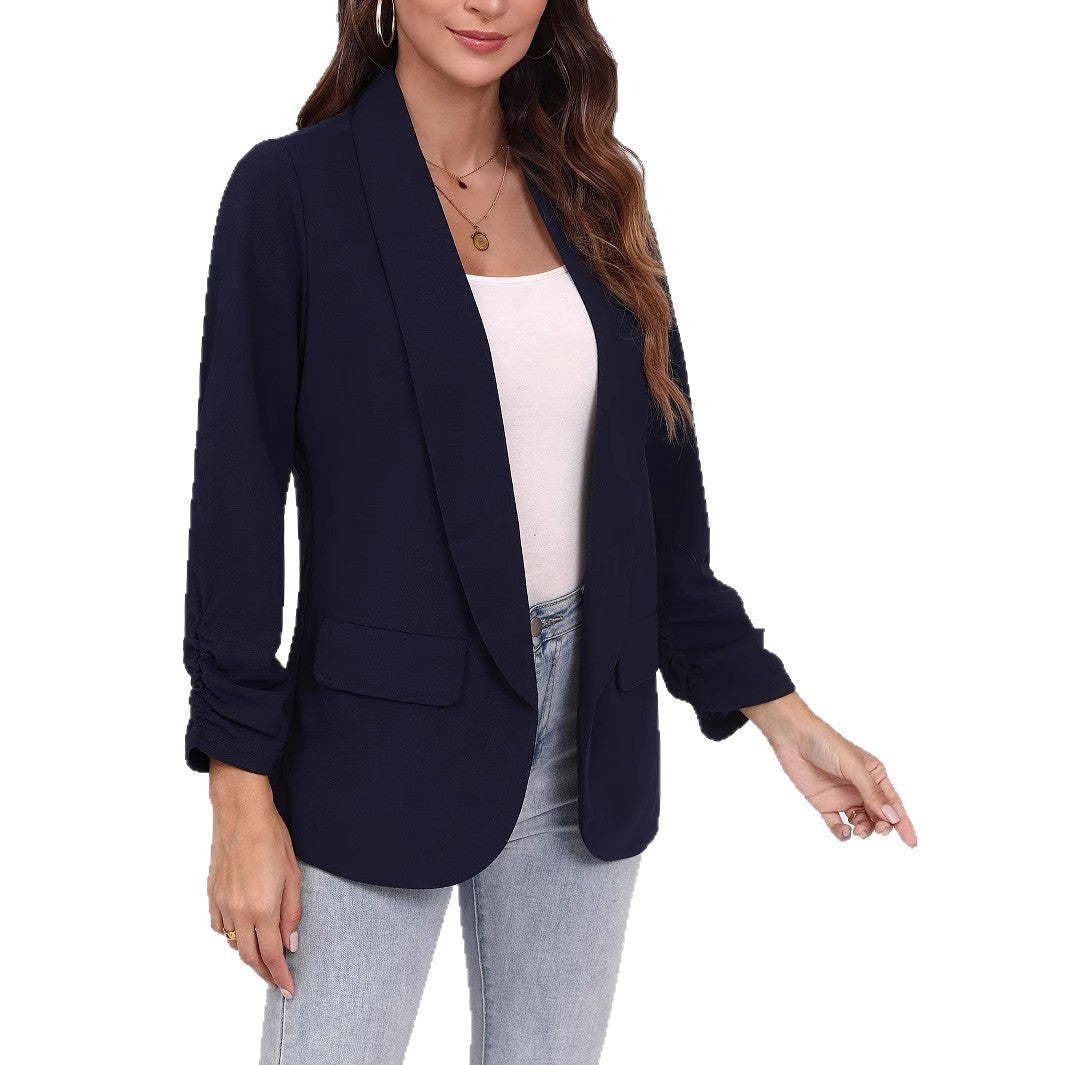 New Creative Fashion Stitching Lapel Graceful Small Suit