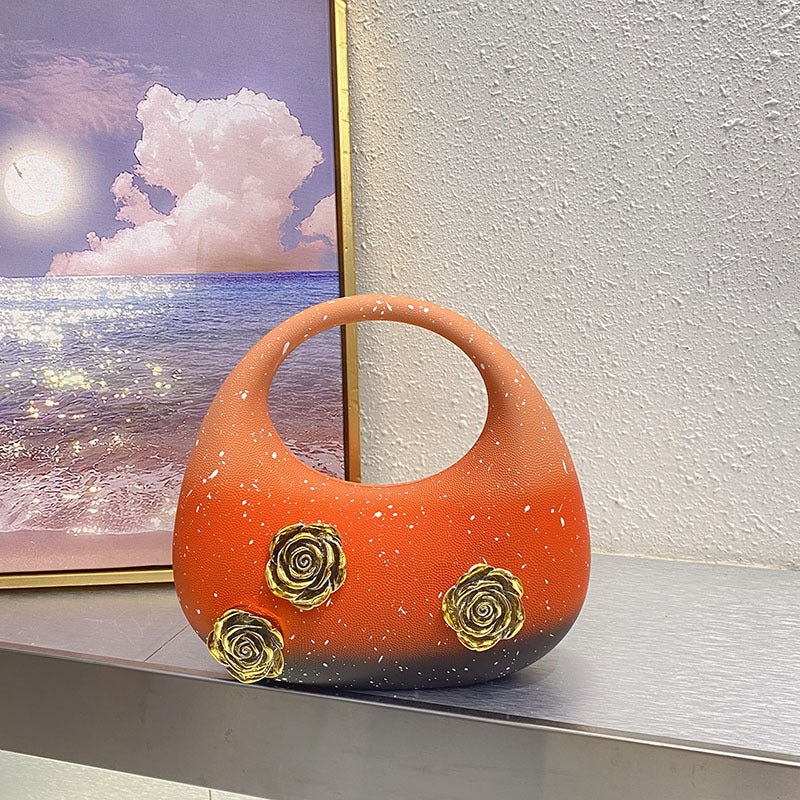 Charming Golden Rose Advanced Carrying Simple Handbags