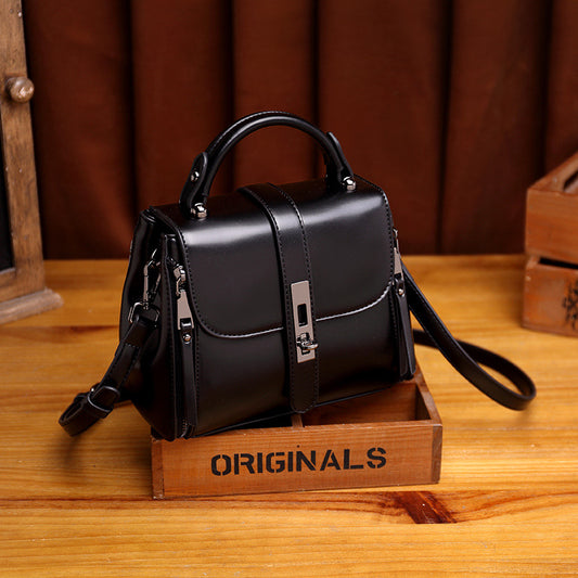 Women's Versatile Cowhide Fashion Popular Portable Super Handbags