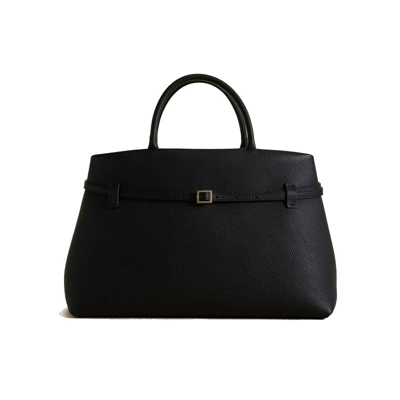 High-grade Soft Leather Lychee Pattern Solid Crossbody Bags