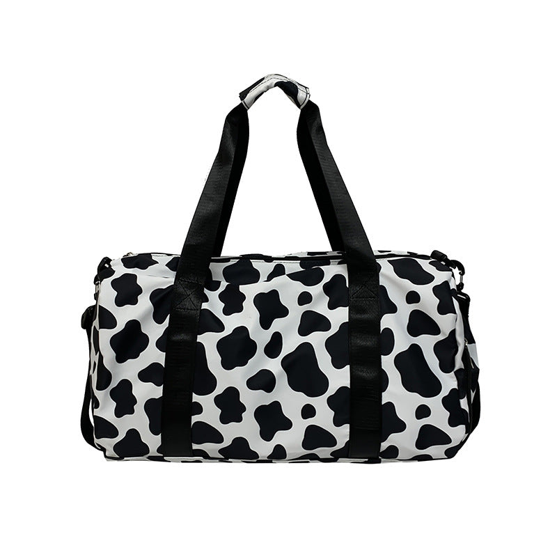 Short Trip Large Capacity Cows Pattern Travel Bags