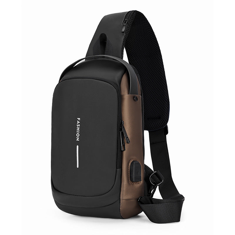 Men's Unique Pretty Attractive Durable Password Men's Chest Bags