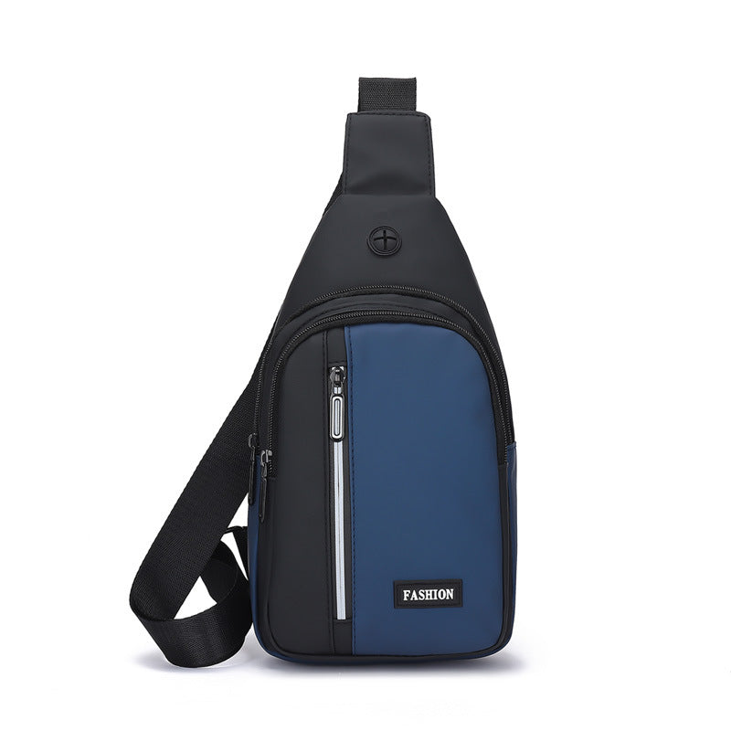 Men's Fashion Simple Contrast Color Practical Men's Chest Bags