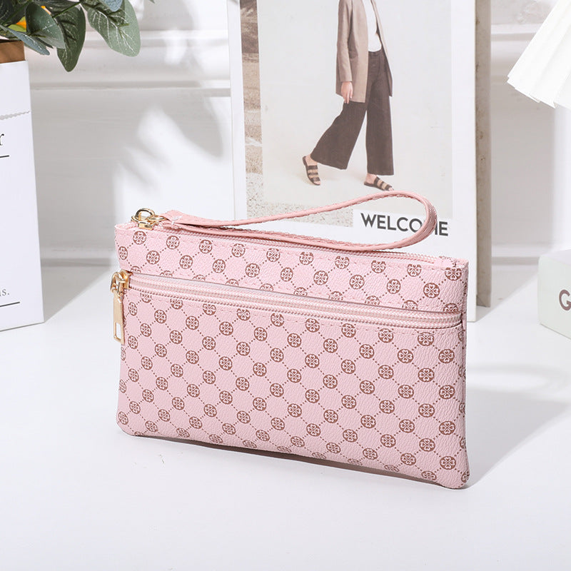 Women's Trendy Classic Presbyopic Pattern Mid-length Double Ladies Wallets