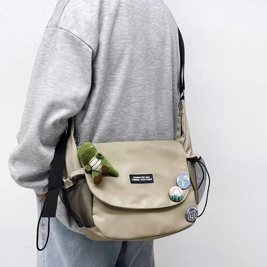 College Class Leisure Style Female Vintage Men's Messenger Bags