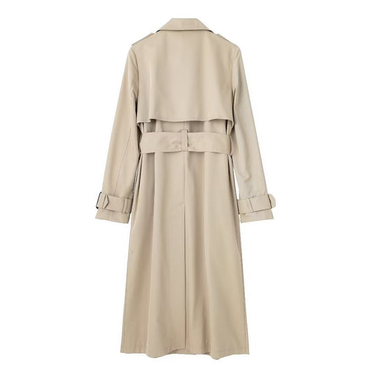 Women's Homemade Fashionable Series With Belt Trench Coats