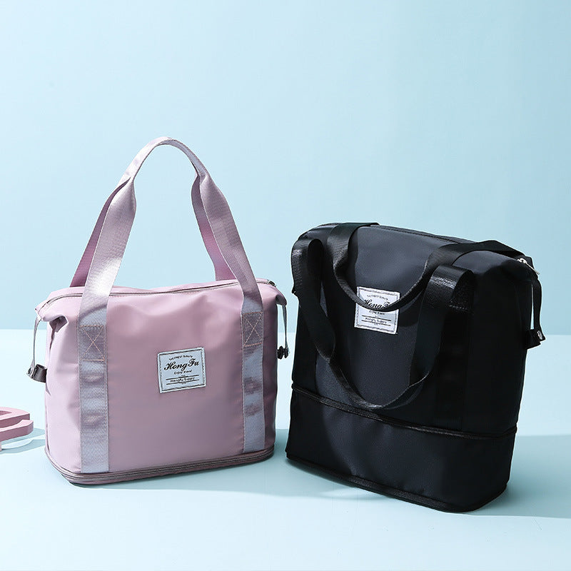 Women's Size Adjustable Dry Wet Separation Oxford Travel Bags