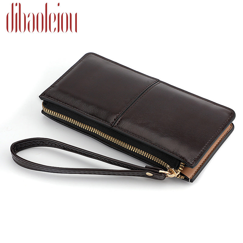 Women's Long Soft Leather Mobile Large Capacity Ladies Wallets
