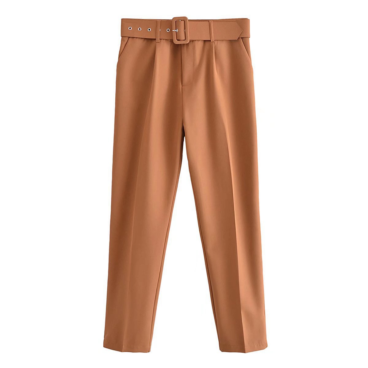 Women's Spring Pleated Harem Casual Solid Color Pants