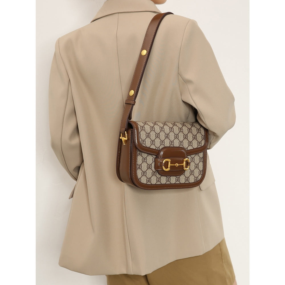 Creative Popular Classic Underarm Brown Fashion Small Square Bags
