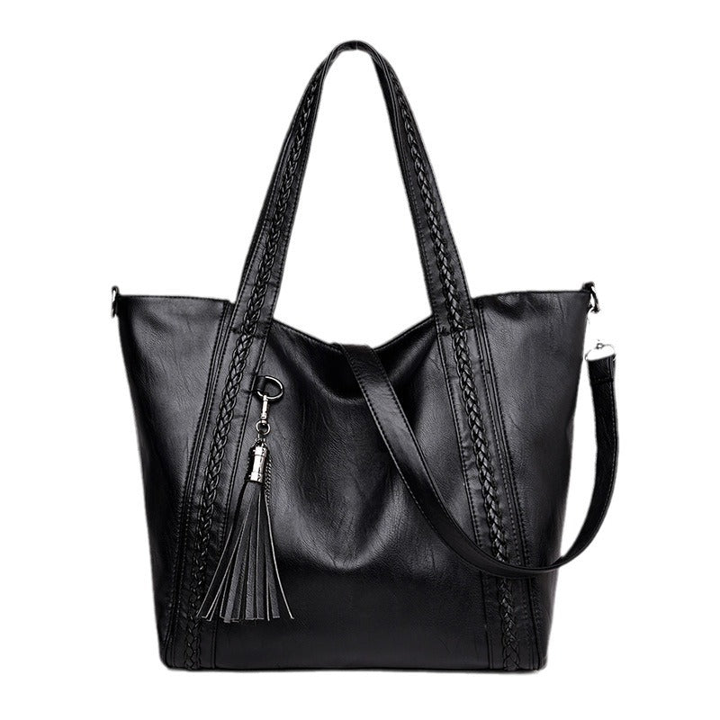 Women's Korean Simple Elegant Woven Mother Handbags