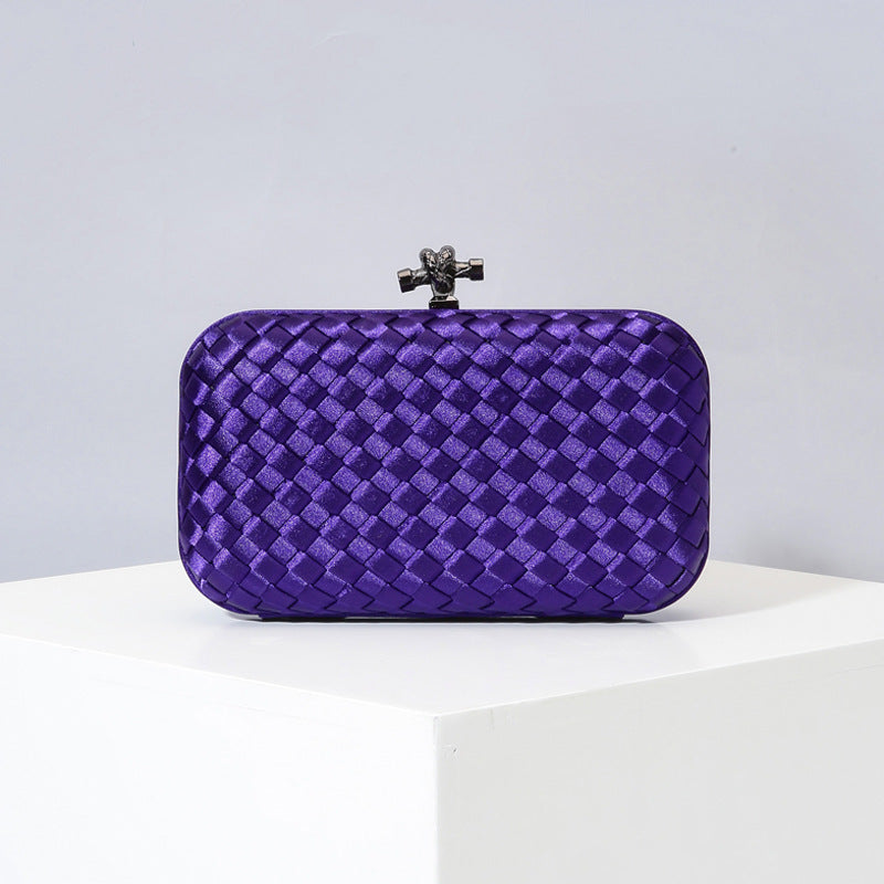 Women's Graceful Silk Hand-woven Simplicity Dinner Evening Bags