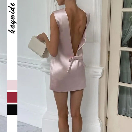 Fashion Popular Women's Elegant Bow Summer Dress